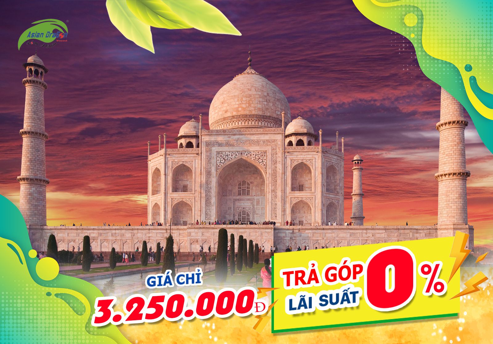 Du lịch Ấn Độ Delhi - Agra - Jaipur 5 ngày 4 đêm...